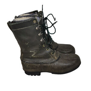 Vtg La Crosse Boots Mens Size 10 Black Winter Snow Ski Ice Cold Weather Gorpcore